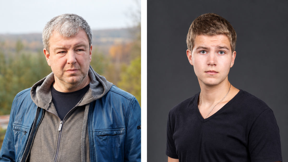 Александр Робак с сыном Арсением