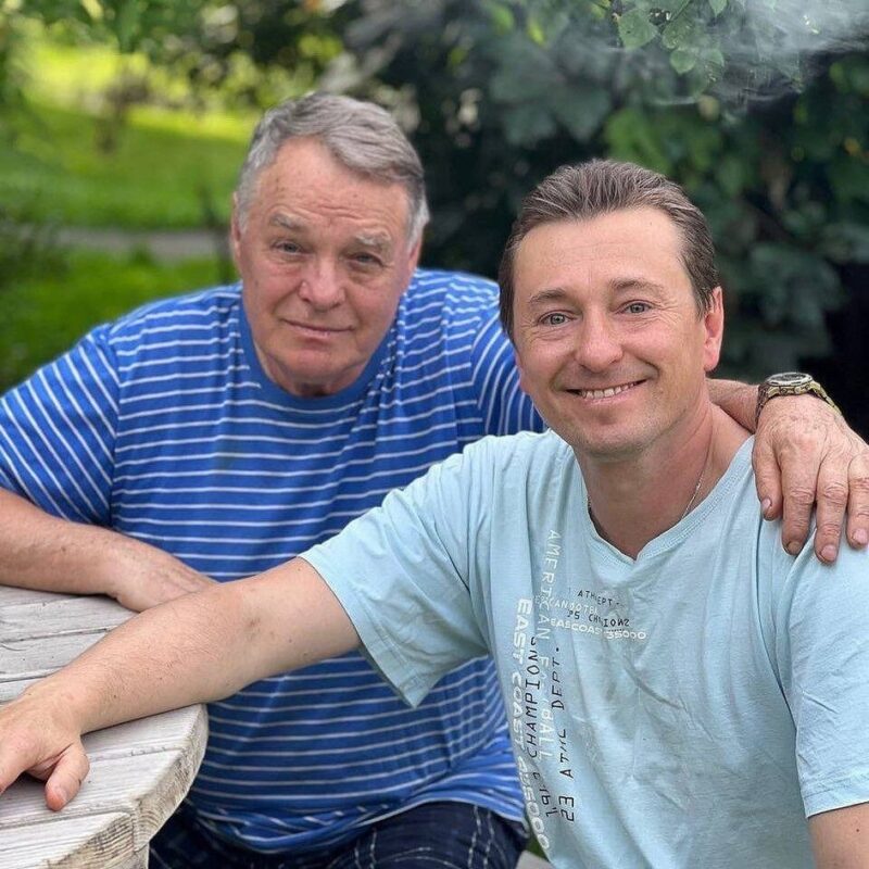 Сергей Безруков с отцом Виталием