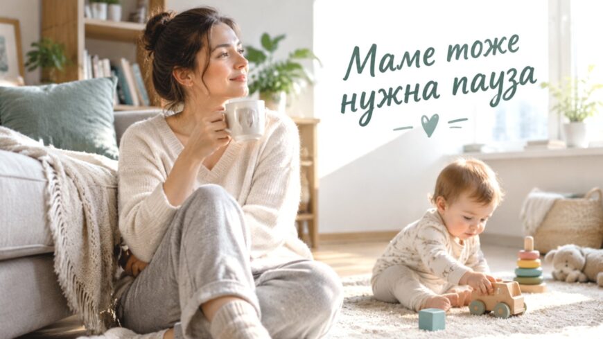 Иллюстрация к статье: Маме тоже нужна пауза