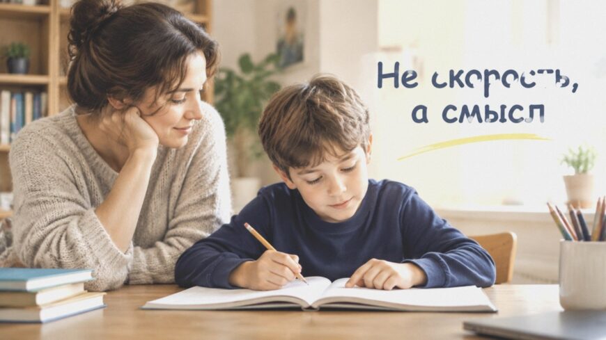 Иллюстрация к статье: Не скорость, а смысл